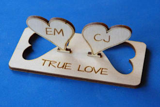 laser cut and engrave a custom trophy
