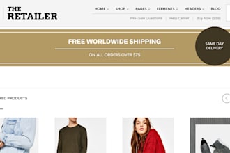 customize oshine, kallyas, blaszok, the retailer theme