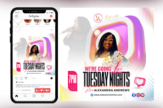 do creative social media flyer, fb or instagram flyer