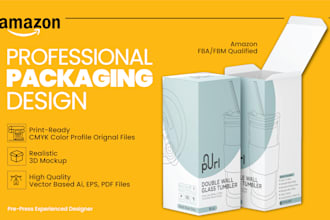 design print ready packaging for cosmetic, supplement, and amazon products
