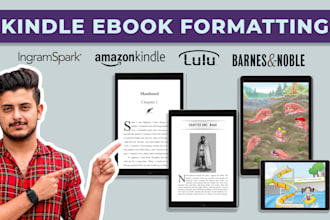 do book formatting, paperback, kindle ebook, amazon KDP, interior layout design