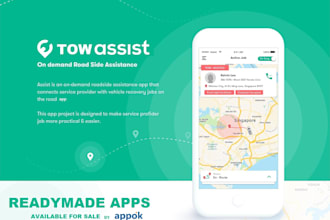 build roadside assistance app, tow truck app like honk