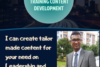 create leadership and behavioral training content