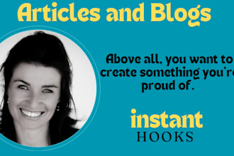 be your seo blog or article writer