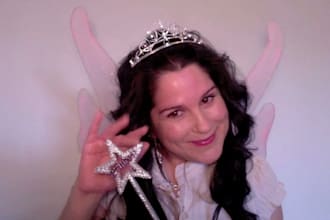 create this beautiful birthday greeting or message for anyone, any age as a Fairy Princess