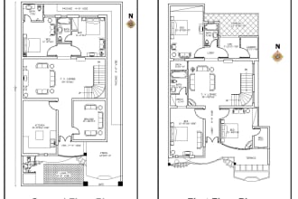 make architectural drawing and 3d house modeling in autocad