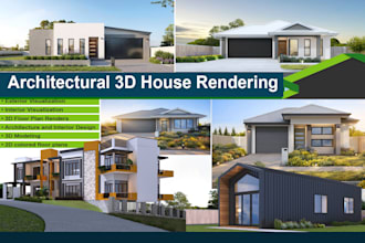 create high end australian facade 3d renders