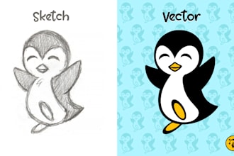 professionally vector trace your logo, sketch, or image