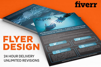 do unique professional flyer design with in 24 hours