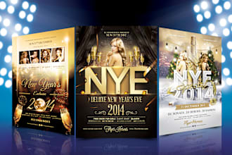 design splendid new year flyer