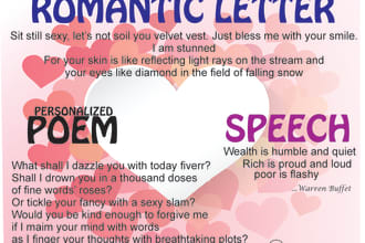 write a personalized poem, speech or a romantic letter