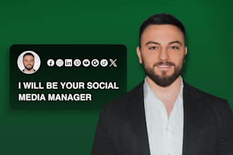 be your social media manager and content creator