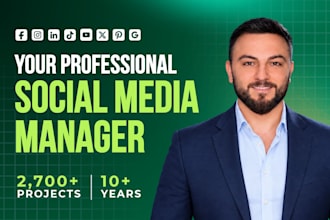 be your social media manager and content creator