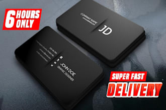 do minimalist, modern, unique business card design and real estate card