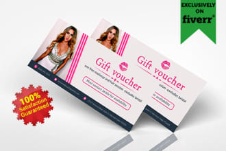 design beautiful gift voucher, coupon or gift certificate