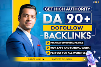 provide high authority da 90 plus dofollow SEO backlinks