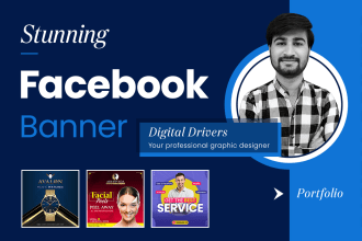 design outstanding social media banner, post, creative ads