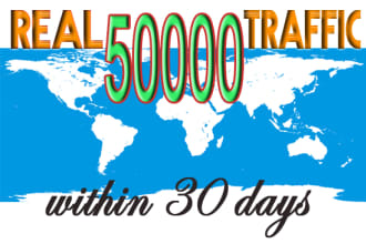 guarantee to provide 50k targeted website traffic