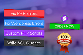 do custom PHP script, fix php error