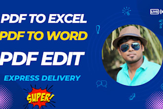 professionally convert your PDF to excel and word