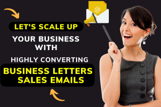 write business, sales letters, and professional emails