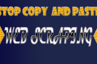 do web scraping and data mining
