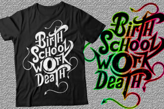 do t shirt illustration and clothing brand graphic design