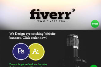 design unique web banners either animated gifs or static and logo