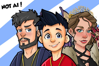 turn your photos into amazing cartoon avatar, cartoon mascot or cartoon logo