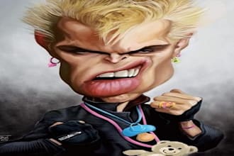 draw an awesome caricature cartoon for you