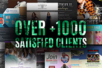 create flyer, handout, media kit, and brochure designs