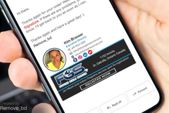 do clickable HTML email signature for gmail, outlook etc