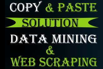 do web data scraping, data mining services