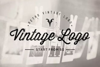 design a retro vintage logo within 24 hours