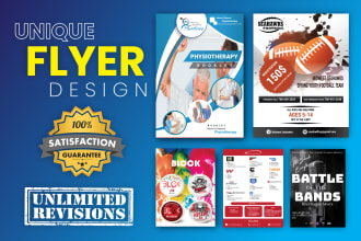 design urgent flyer, poster, door hanger and brochure
