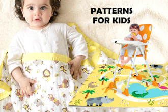 create fun patterns for infant, toddler, school, teen items