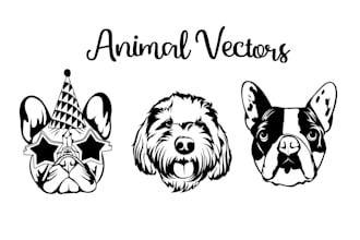 draw your cat dog pet animal in black and white line art