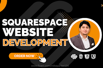 create develop design and redesign a professional bussiness squarespace website