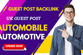 publish automobile automotive article with UK guest post backlink for SEO