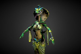 do 3d model and texturing