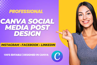 design professional canva graphics for social media and ads