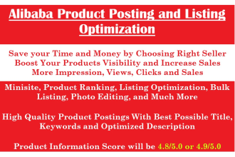 add 10 product listings on alibaba