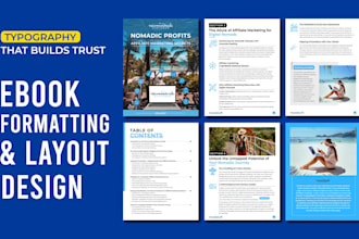 do professional ebook formatting and layout in canva or indesign