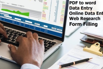 do web research, data entry, data collection  email collect