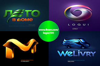 design unique, modern 3d logo
