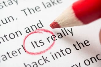 proofread your texts for accuracy in grammar or spelling