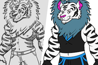 transform your sketch in to a Colored Digital Drawing