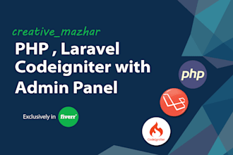 develop awesome laravel, codeigniter and PHP applications