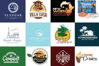 create professional travel,hotel logo
