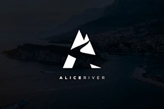do monogram logo design with copyrights